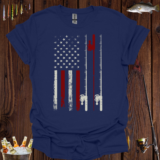 Vintage Fishing Flag T-Shirt -
