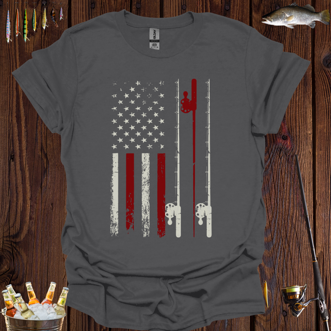 Vintage Fishing Flag T-Shirt -