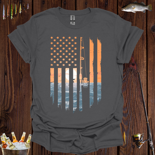 Fishing Flag American T-Shirt
