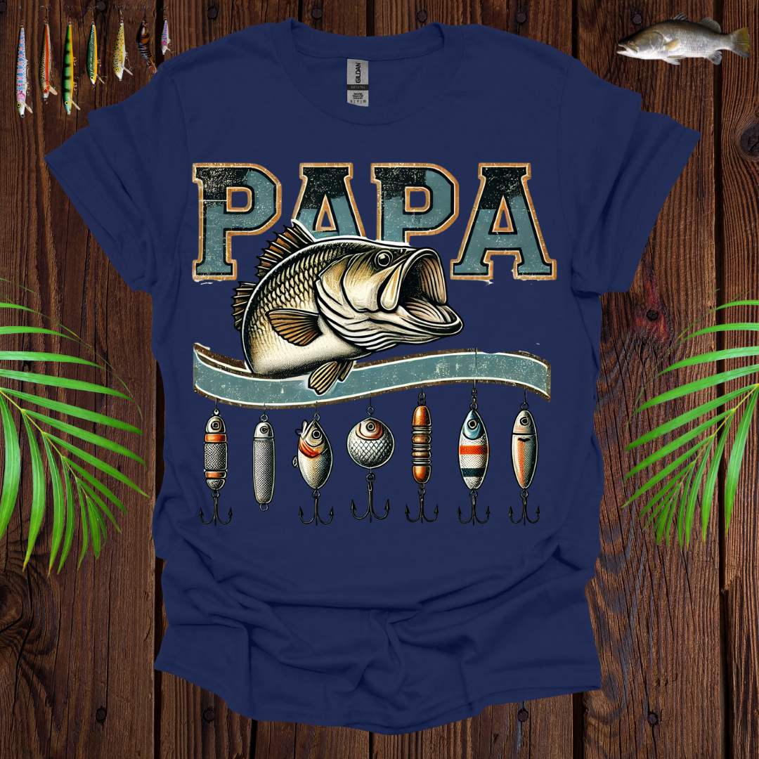 Papa  Fishing T-Shirt