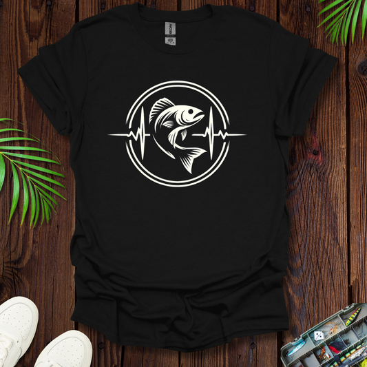 Fishing Heart Beat T-Shirt