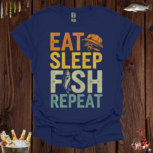 Eat Sleep Fish Repeat T-Shirt