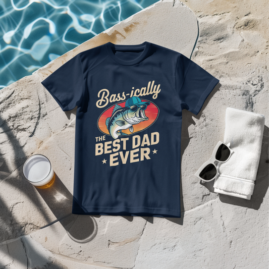Bass-ically The Best Dad Ever T-Shirt -