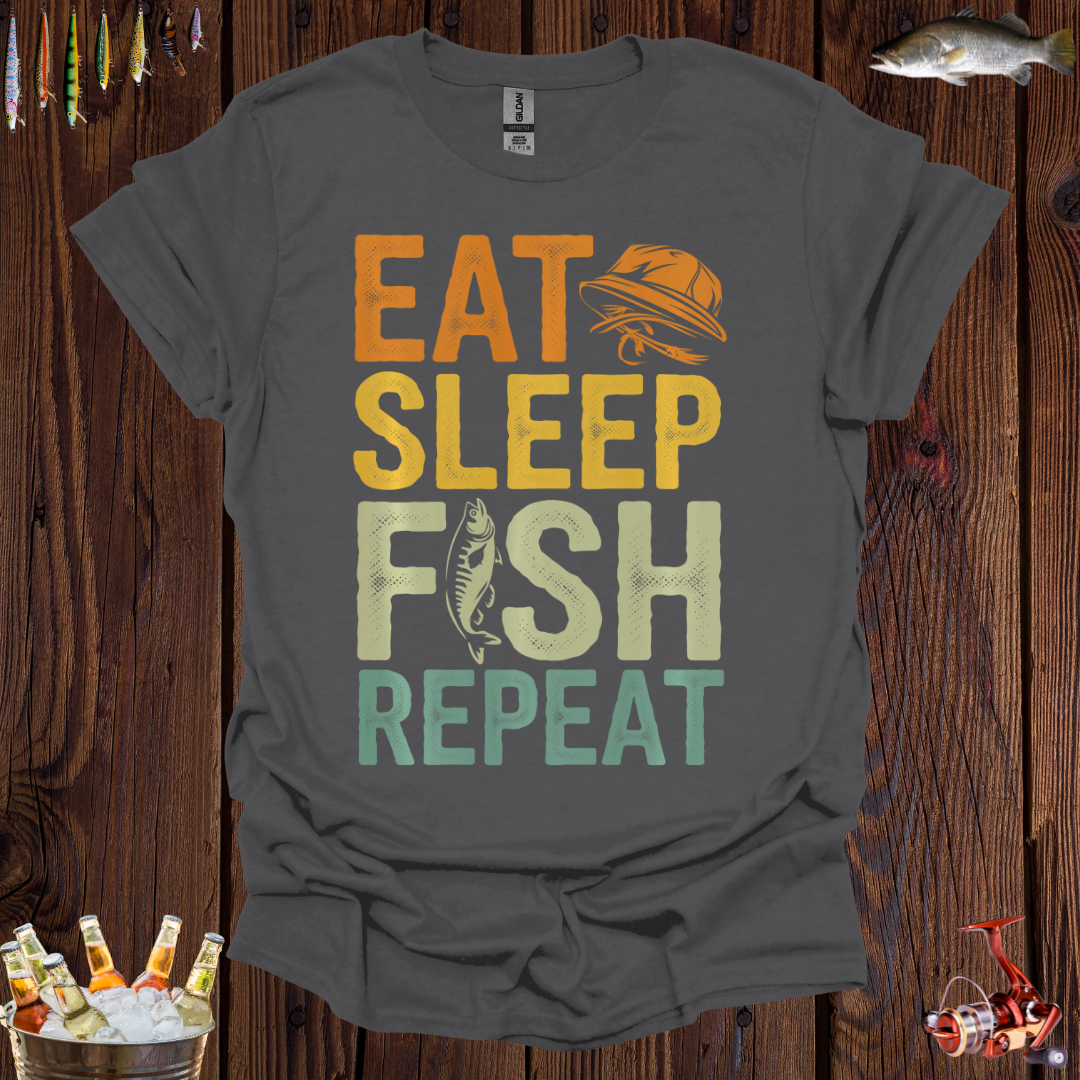 Eat Sleep Fish Repeat T-Shirt