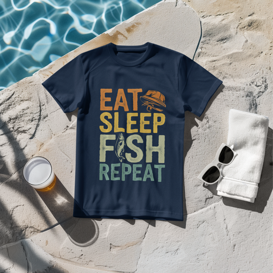 Eat Sleep Fish Repeat T-Shirt