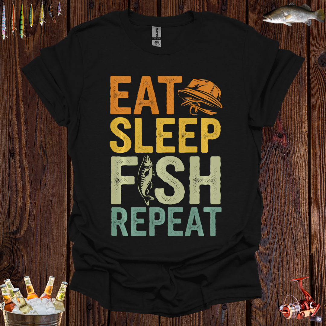 Eat Sleep Fish Repeat T-Shirt