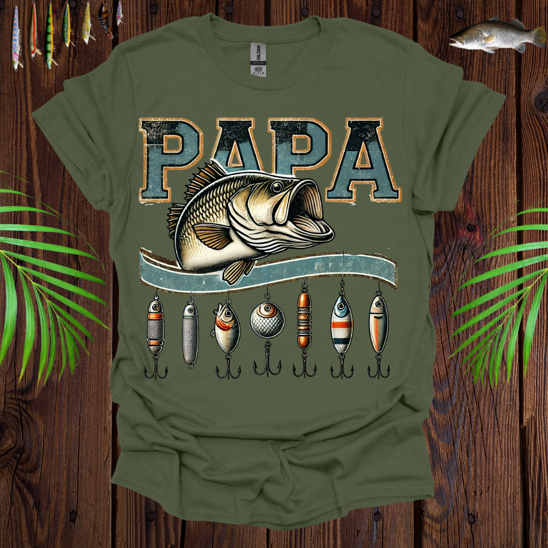 Papa  Fishing T-Shirt