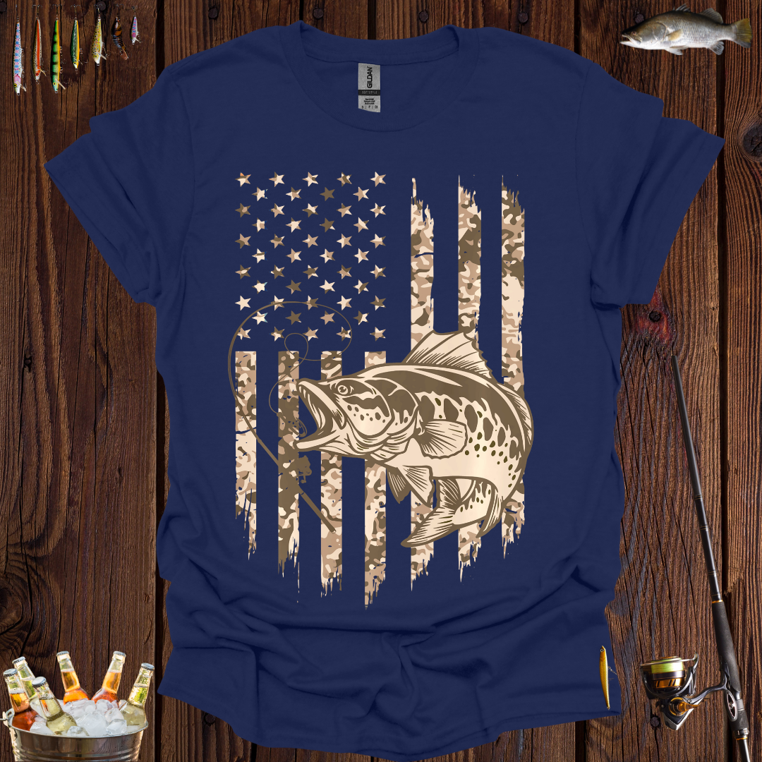 Patriotic Fishing T-Shirt