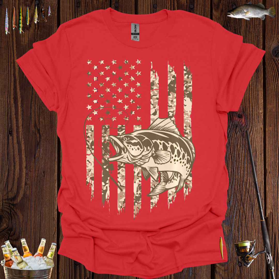 Patriotic Fishing T-Shirt