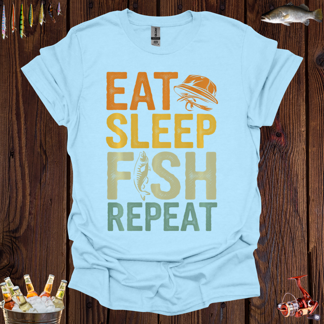 Eat Sleep Fish Repeat T-Shirt
