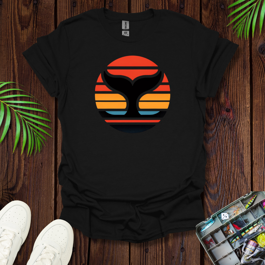 Whale Fin SunSet T-Shirt