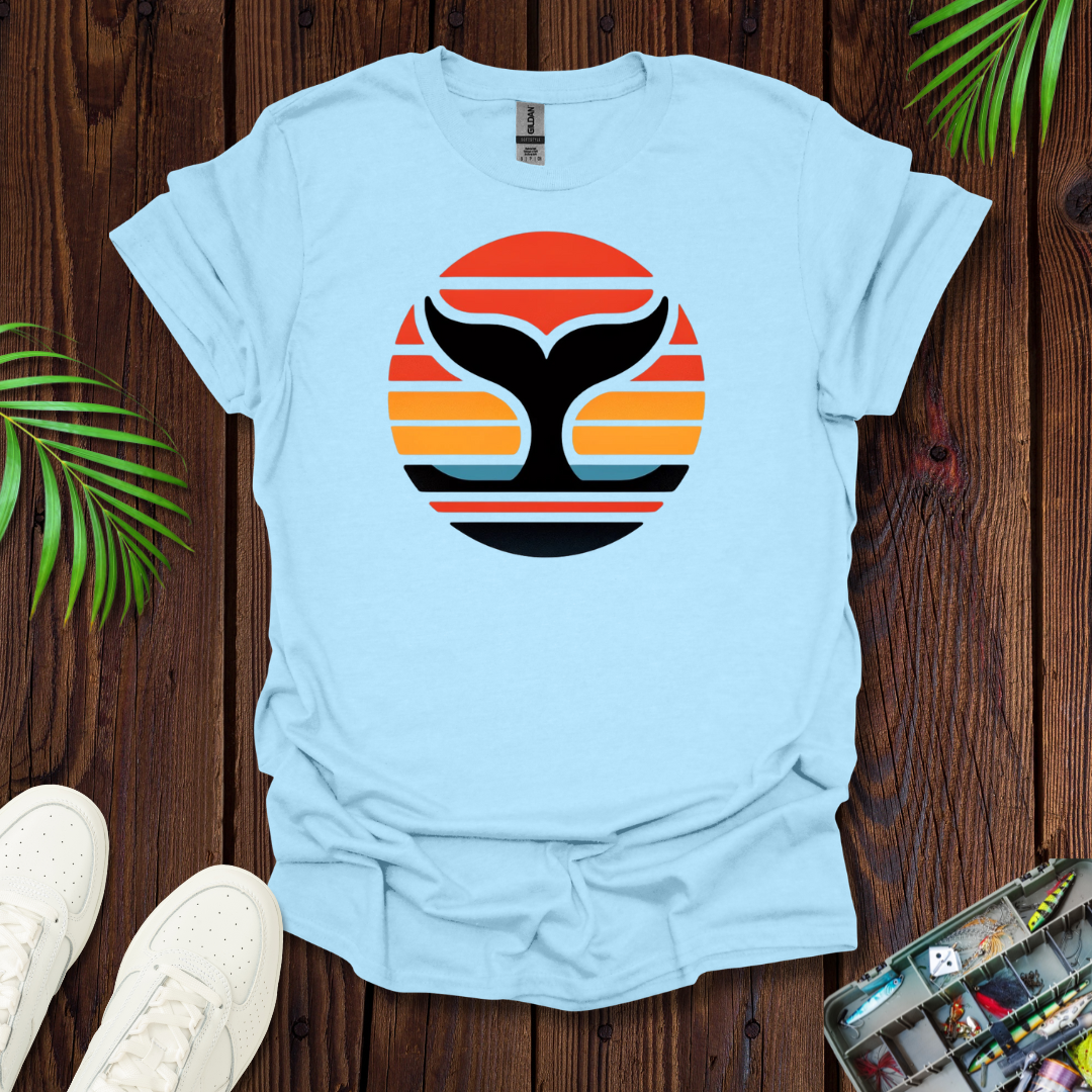 Whale Fin SunSet T-Shirt
