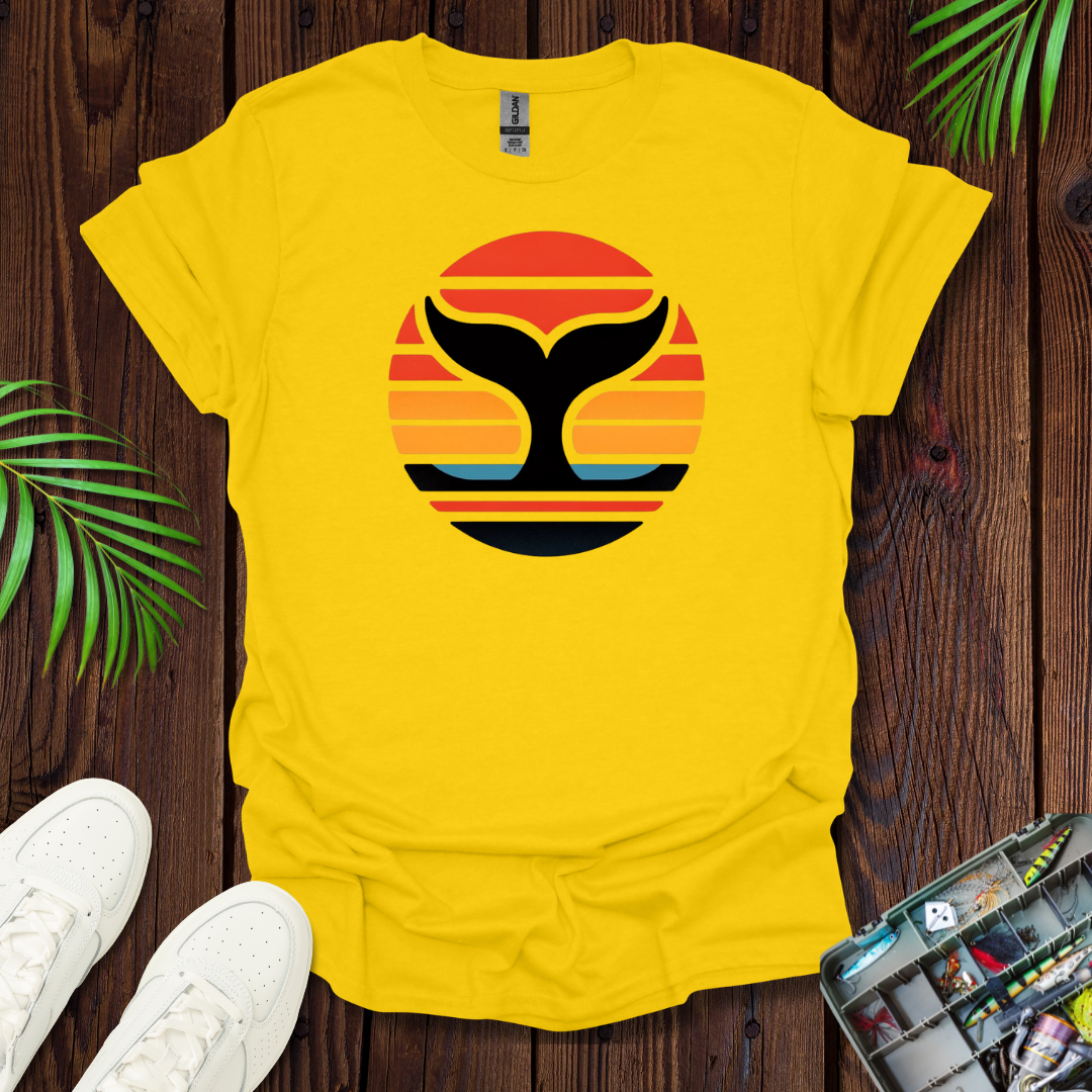 Whale Fin SunSet T-Shirt