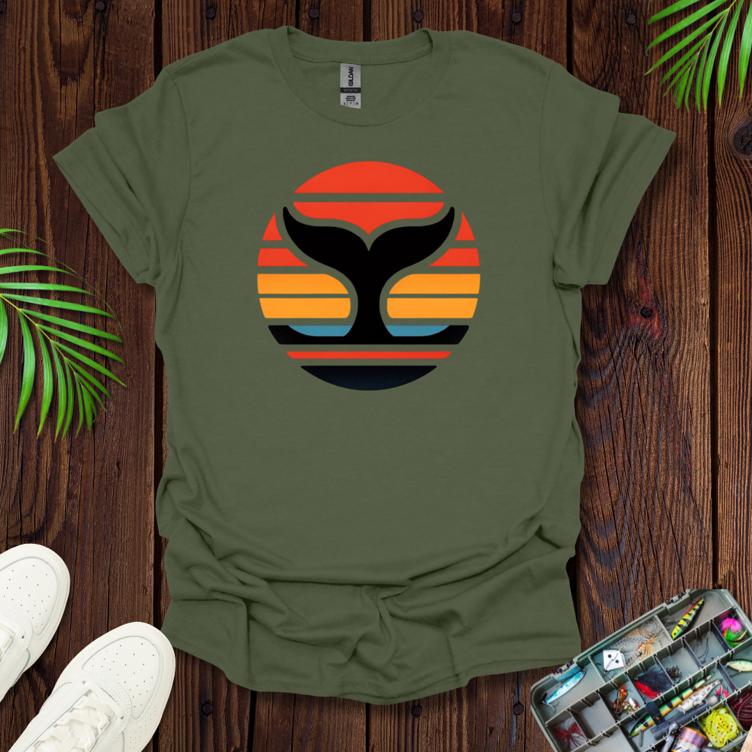 Whale Fin SunSet T-Shirt