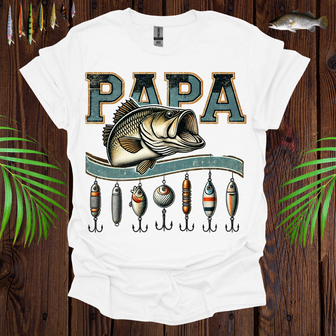 Papa  Fishing T-Shirt