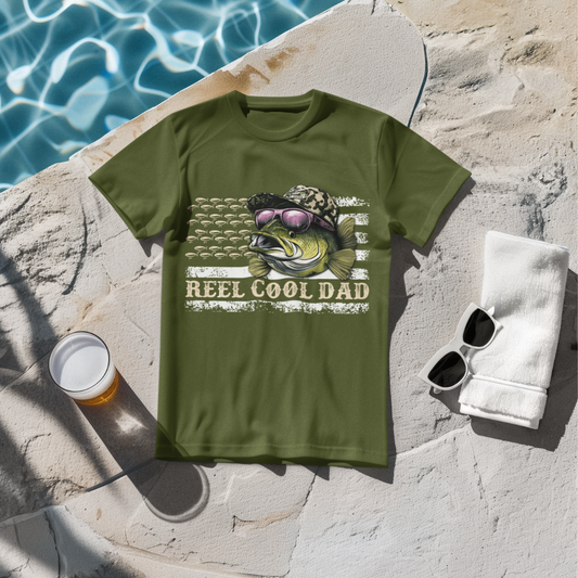 Reel Cool Dad Fishing T-Shirt